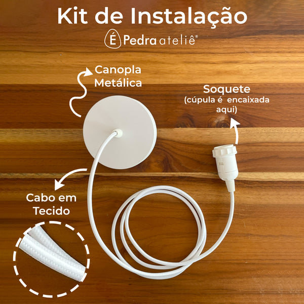 LUMINÁRIA DANÇA PENDENTE P TERRACOTA