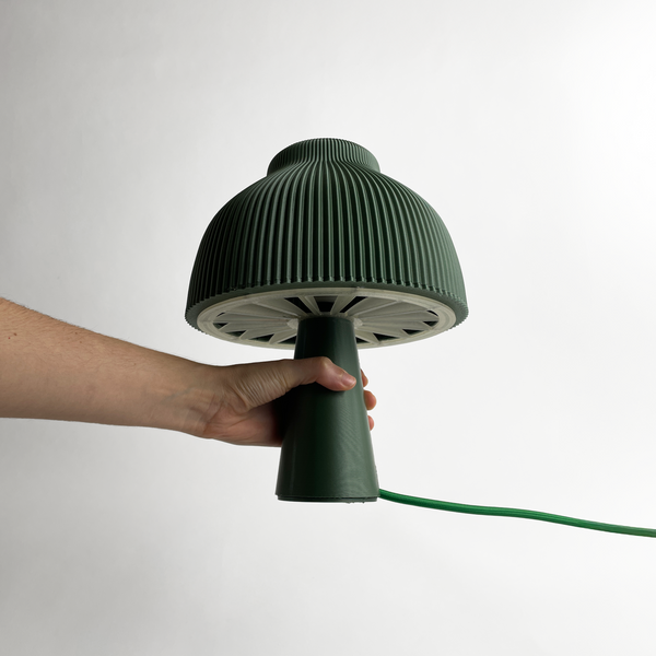 LUMINÁRIA COGU VERDE ESCURO - Acompanha lâmpada LED RGB