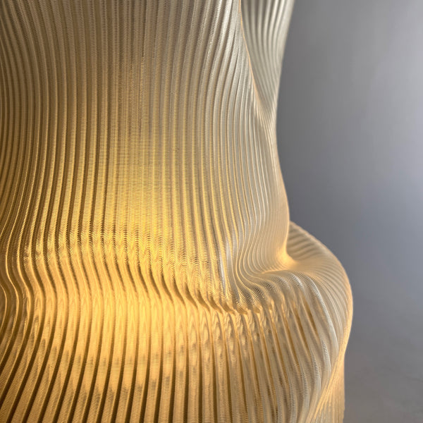 LUMINÁRIA AMASSADINHA TRANSLÚCIDA 42CM