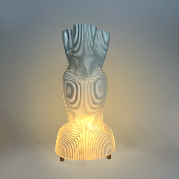 LUMINÁRIA AMASSADINHA TRANSLÚCIDA 42CM