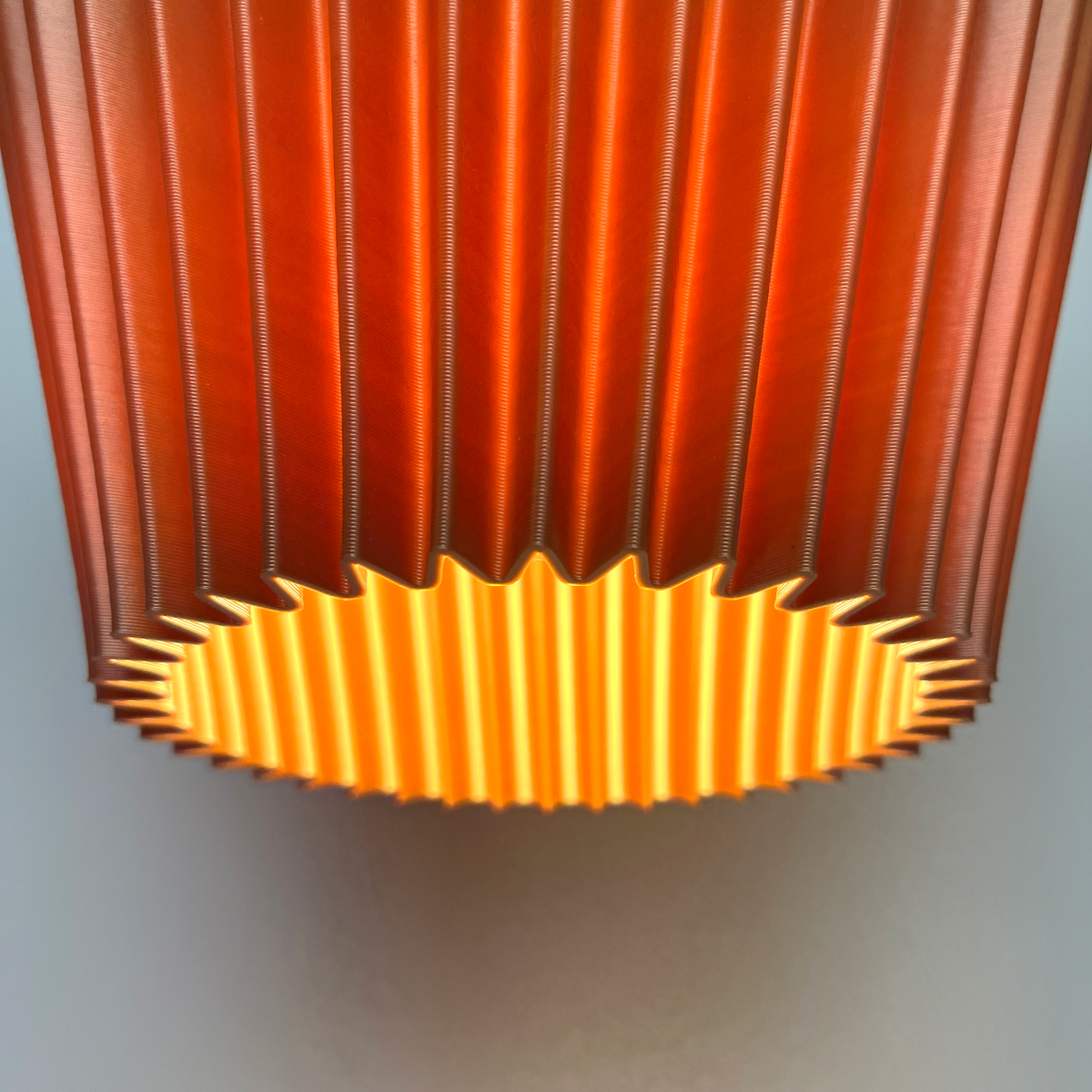 LUMINÁRIA SANFONADA PENDENTE P TERRACOTA