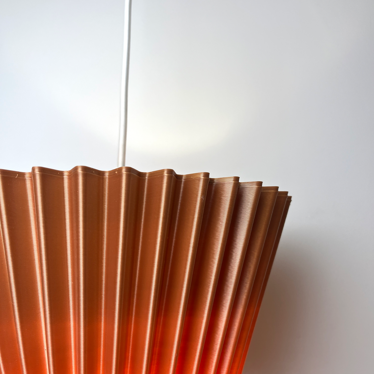 LUMINÁRIA SANFONADA PENDENTE P TERRACOTA