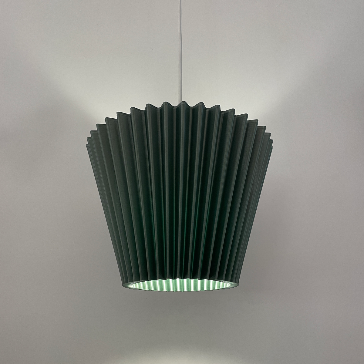 LUMINÁRIA SANFONADA PENDENTE P VERDE