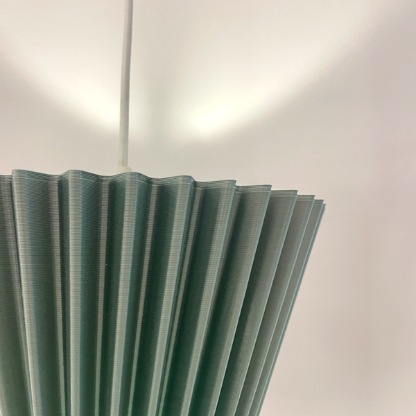 LUMINÁRIA SANFONADA PENDENTE P VERDE