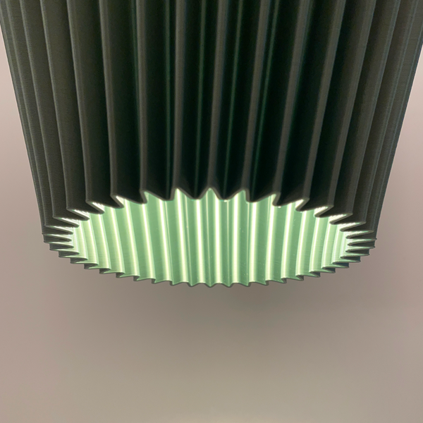 LUMINÁRIA SANFONADA PENDENTE P VERDE