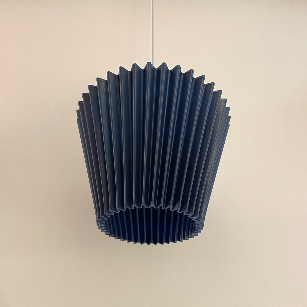 LUMINÁRIA SANFONADA PENDENTE  P AZUL