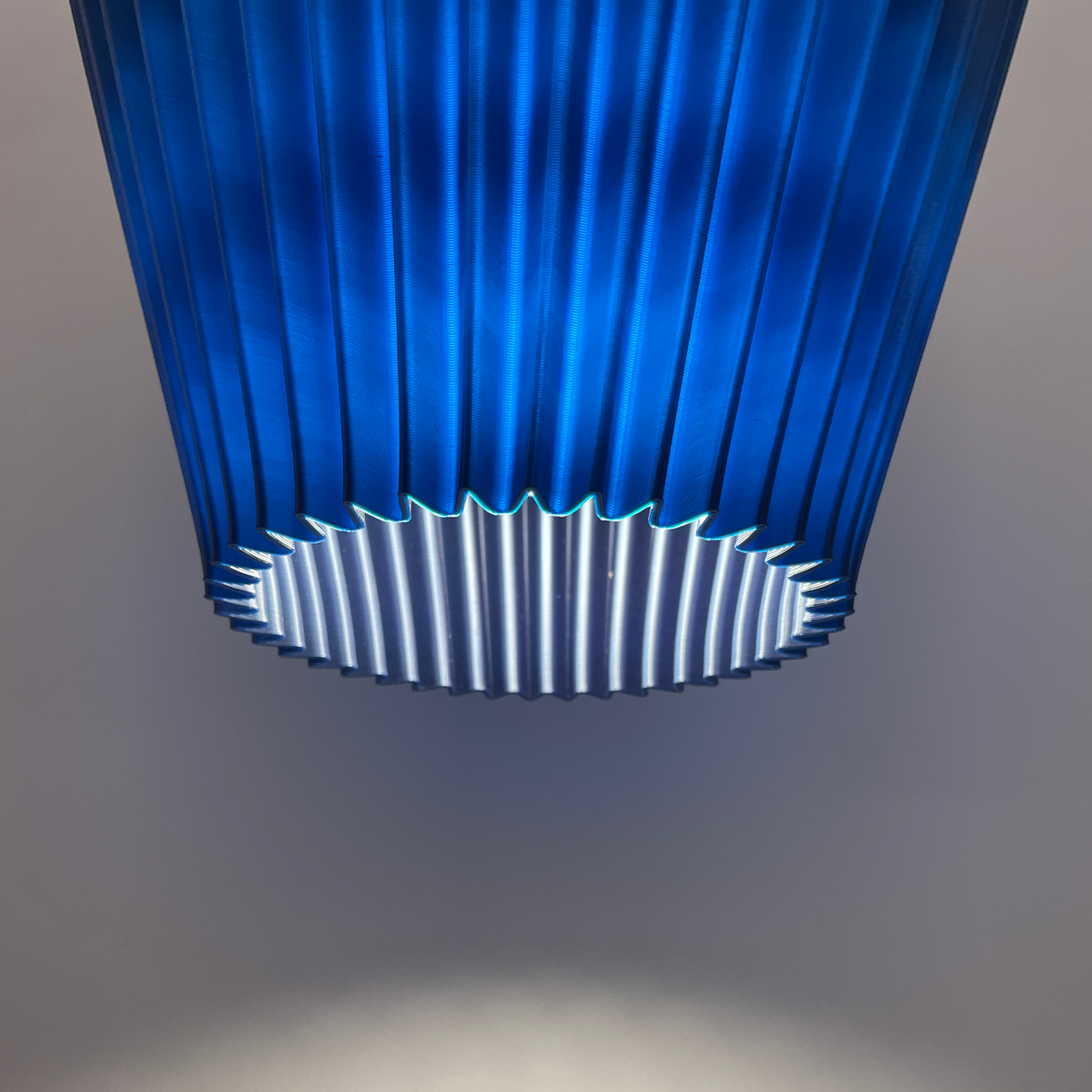 LUMINÁRIA SANFONADA PENDENTE  P AZUL