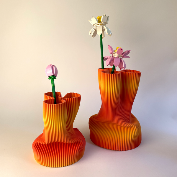 VASO AMASSADINHO M PEÇA ÚNICA