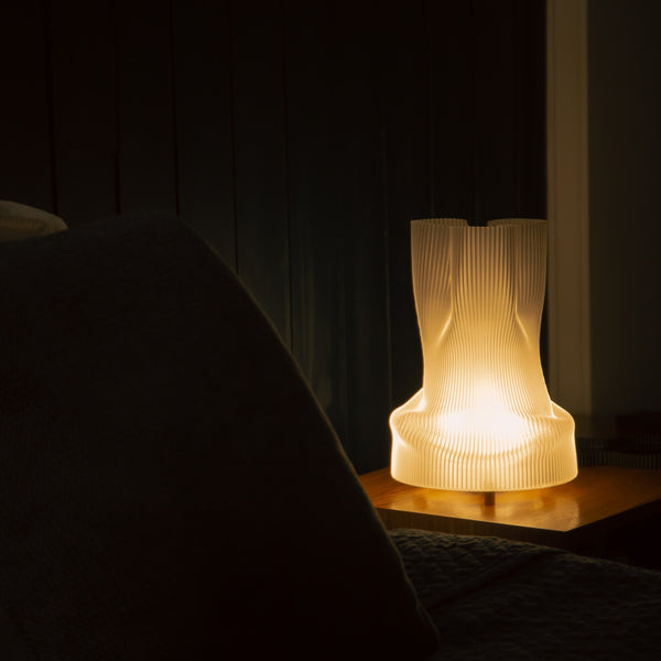 LUMINÁRIA AMASSADINHA TRANSLÚCIDA 29CM