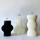 TRIO DE VASOS ONDA - É Pedra Ateliê