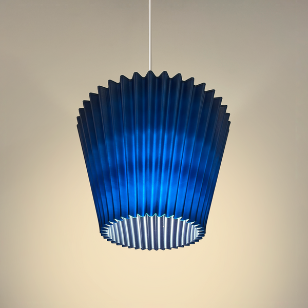 LUMINÁRIA SANFONADA PENDENTE  P AZUL